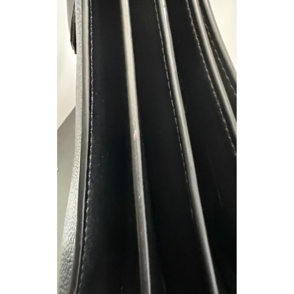 Michael Kors Mercer Tote Accordion Design Black with Gold Hardware Crossbody - Picture 11 of 15
